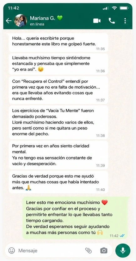 Testimonio real de cliente — mensaje 1