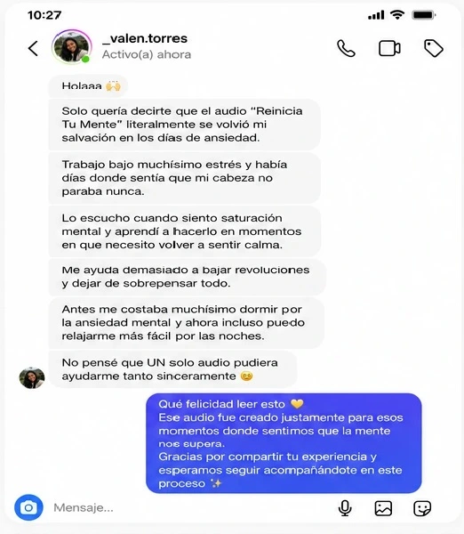 Testimonio real de cliente — mensaje 2