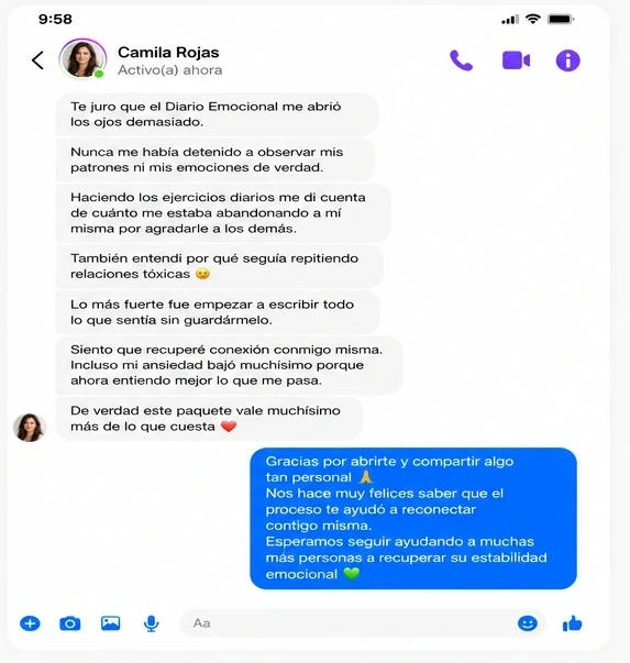 Testimonio real de cliente — mensaje 3
