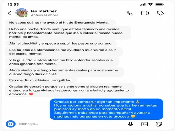 Testimonio real de cliente — mensaje 6